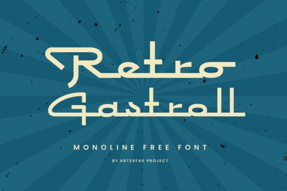 Retro Gastroll: Your Go-To Vintage Monoline Font